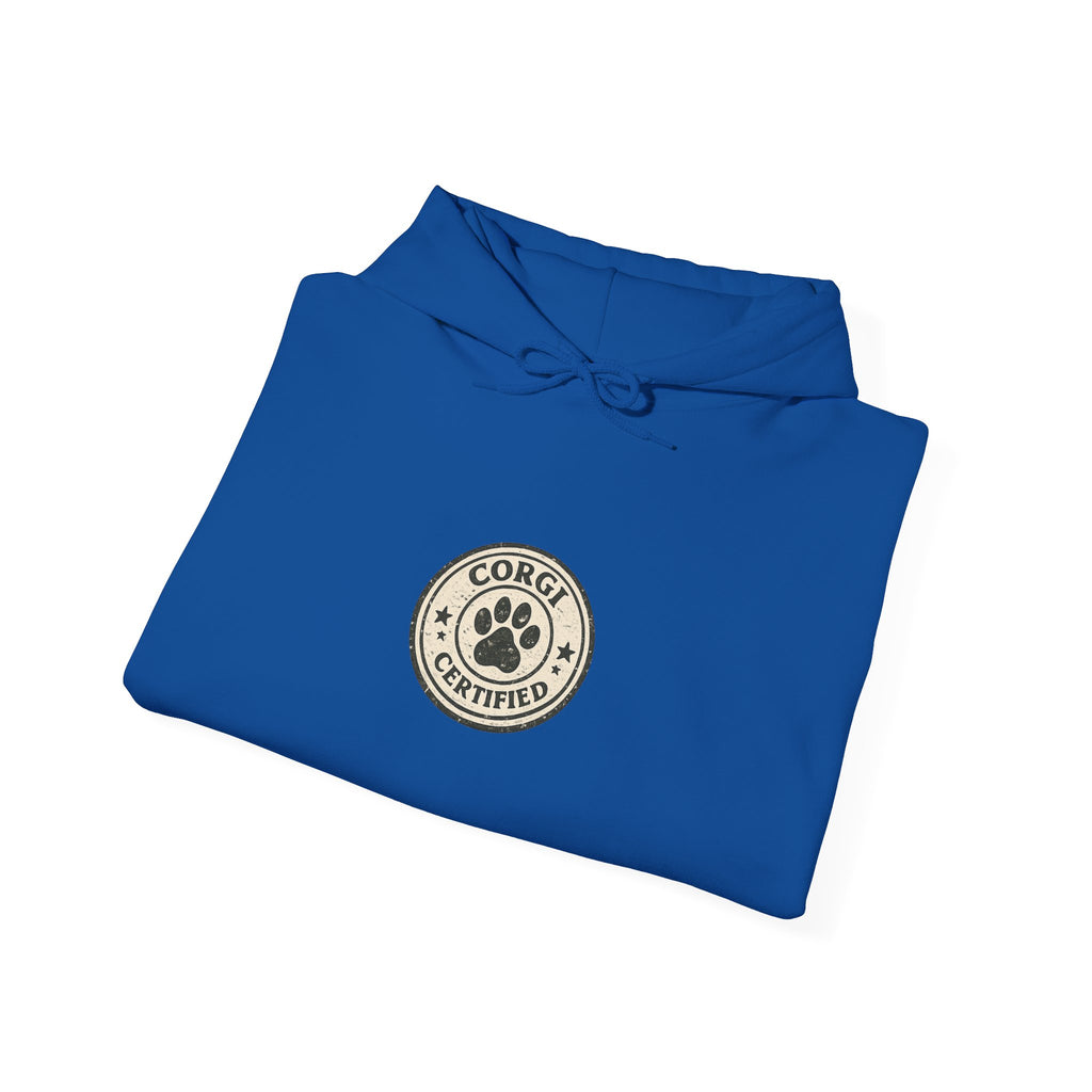 Corgi High Achiever Hoodie — 'Low Risk, High Achiever'