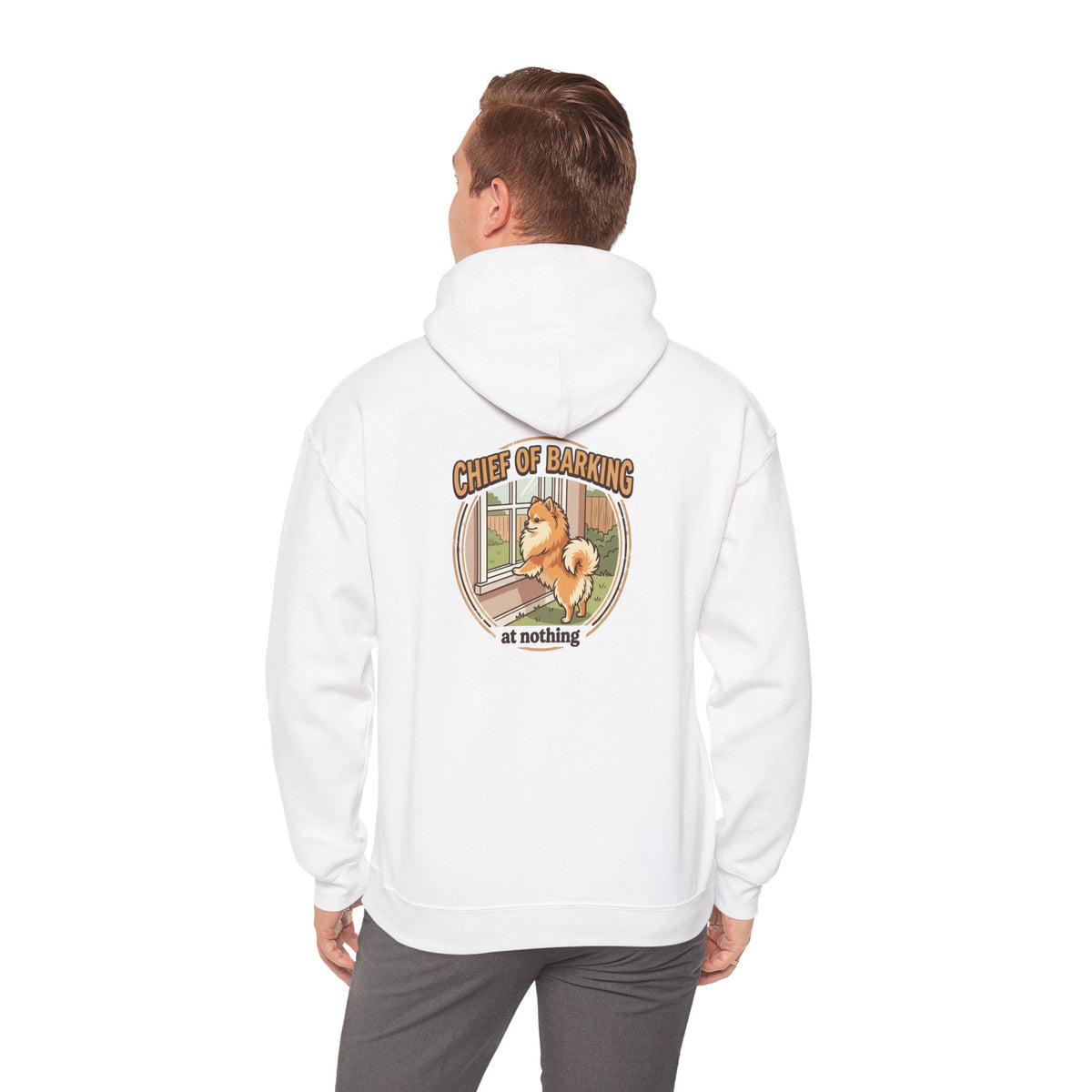Pomeranian 'Chief of Barking at Nothing' Hoodie