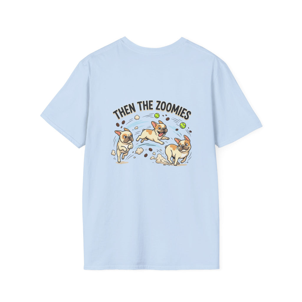 French Bulldog "Coffee First" T-Shirt