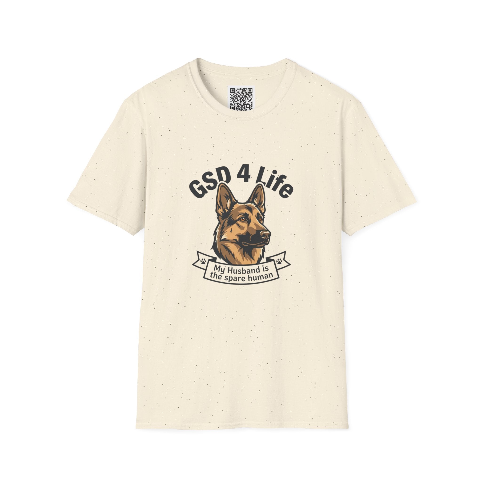 GSD 4 Life — "My Husband is the Spare Human" Dog Lover Tee