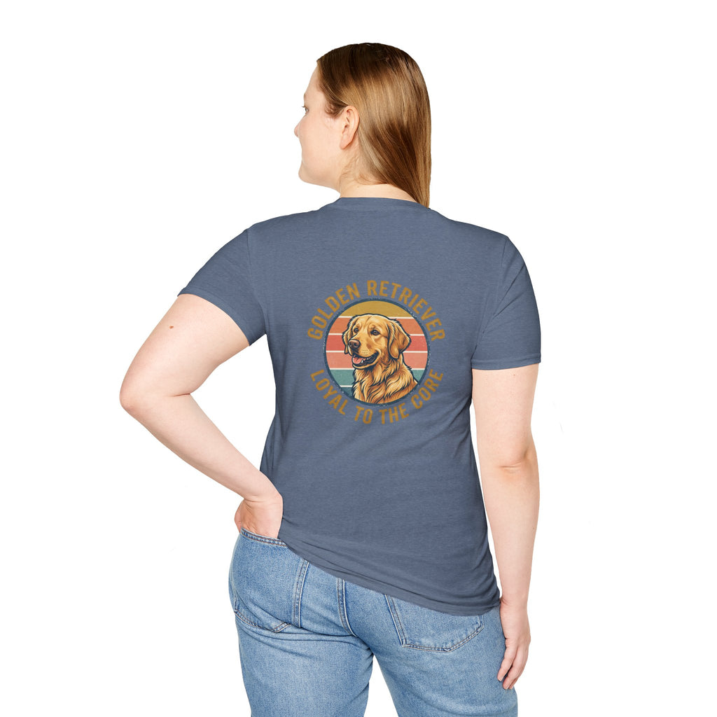 Golden Retriever Good Boy Club Print T-Shirt