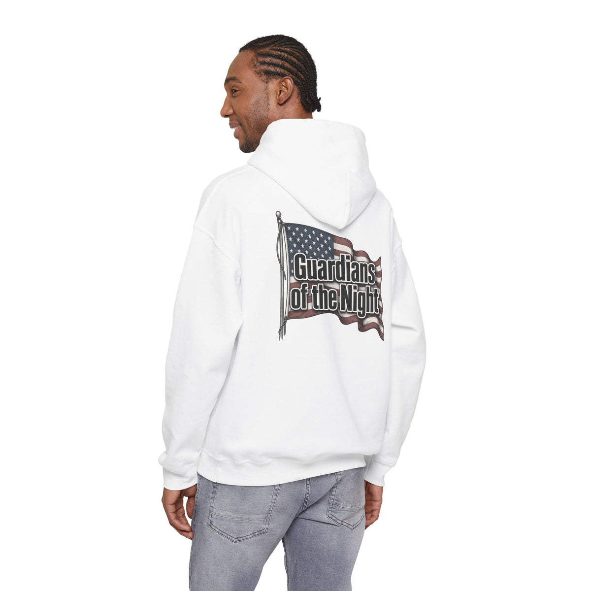 Guardians of the Night Hoodie – Patriotic American Flag Sweatshirt