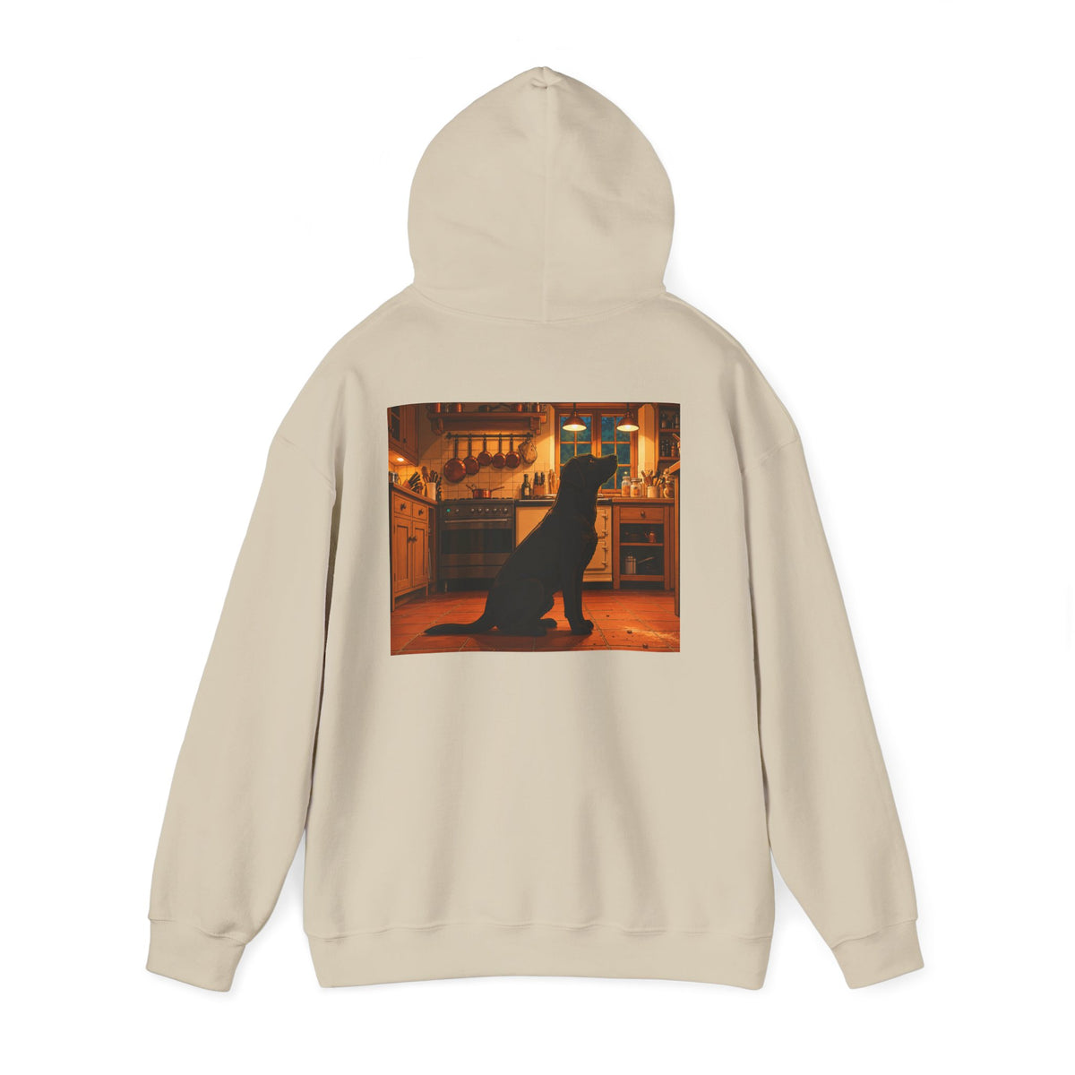 Labrador Retriever Hoodie — “Chief Crumb Inspector” Cute Labrador Kitchen Portrait Pullover