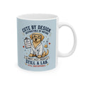 Cute Lab Lover Mug — "Cuteness Overload" Ceramic Coffee Cup (11oz & 15oz)