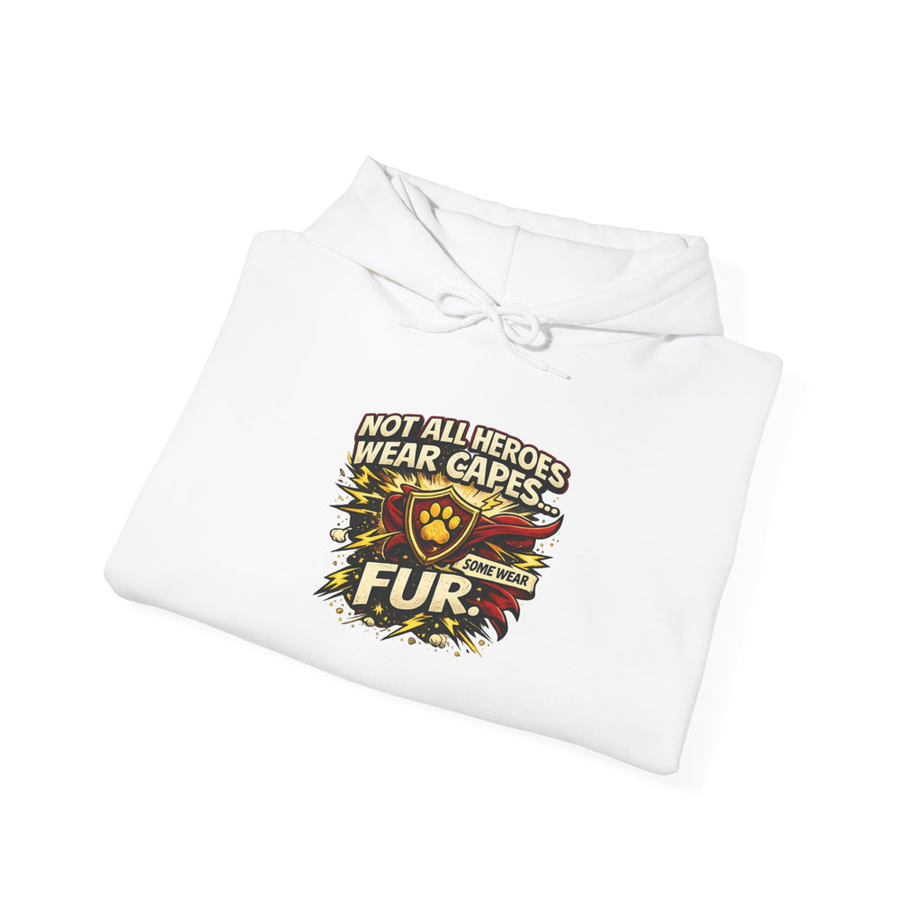 German Shepherd Protector Hoodie — "Not All Heroes Wear Capes" Dog Lover Pullover