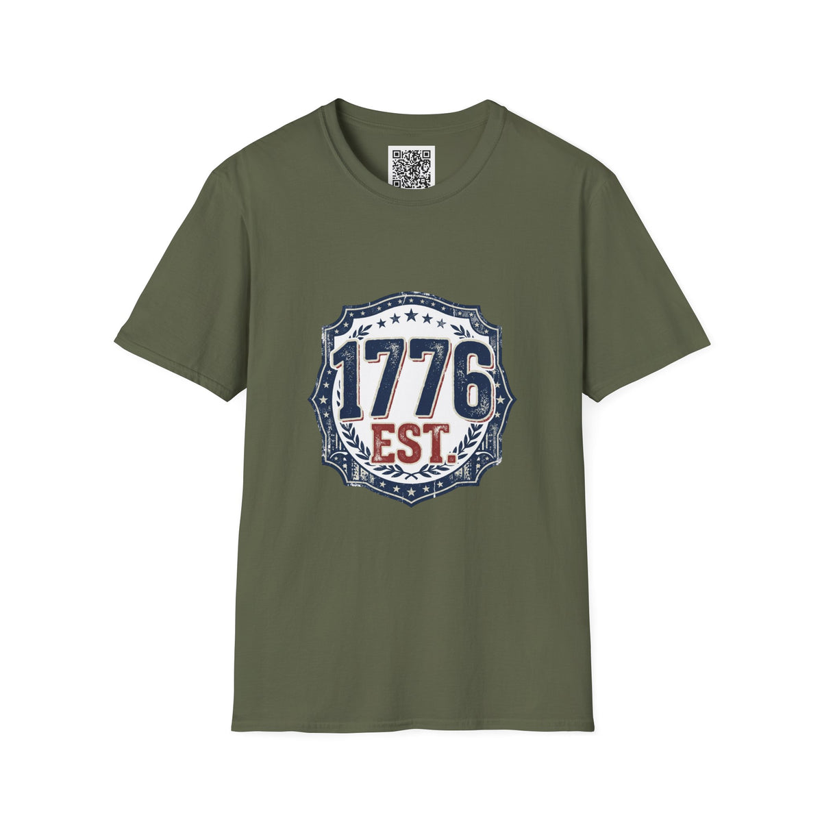 1776 Vintage Shield T-Shirt — Patriotic Independence Day Tee