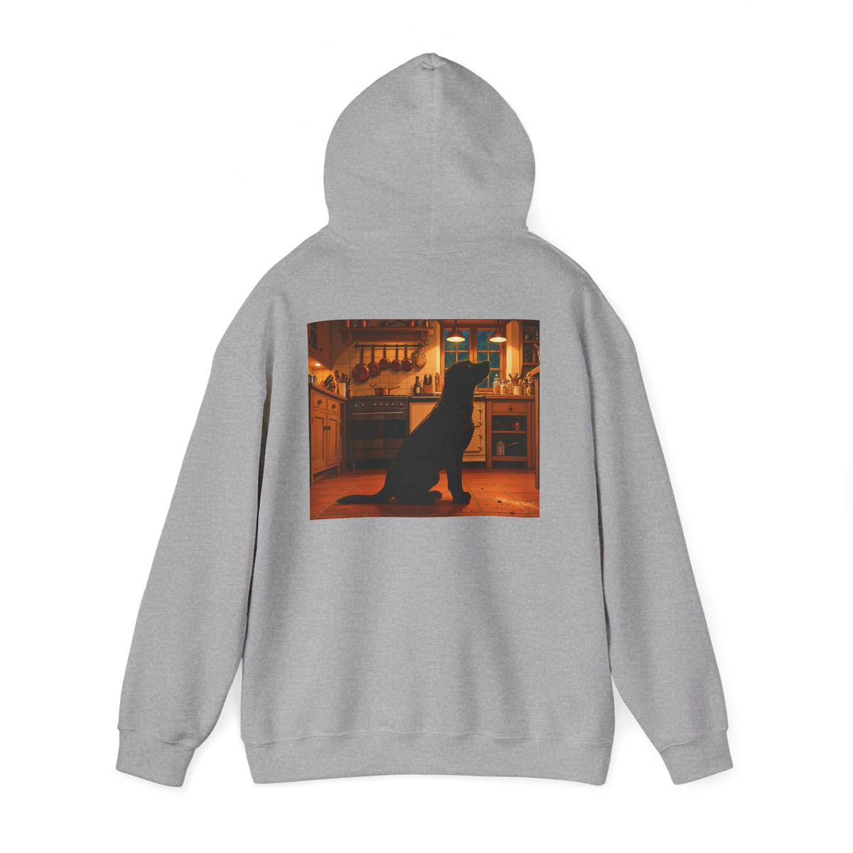 Labrador Retriever Hoodie — “Chief Crumb Inspector” Cute Labrador Kitchen Portrait Pullover