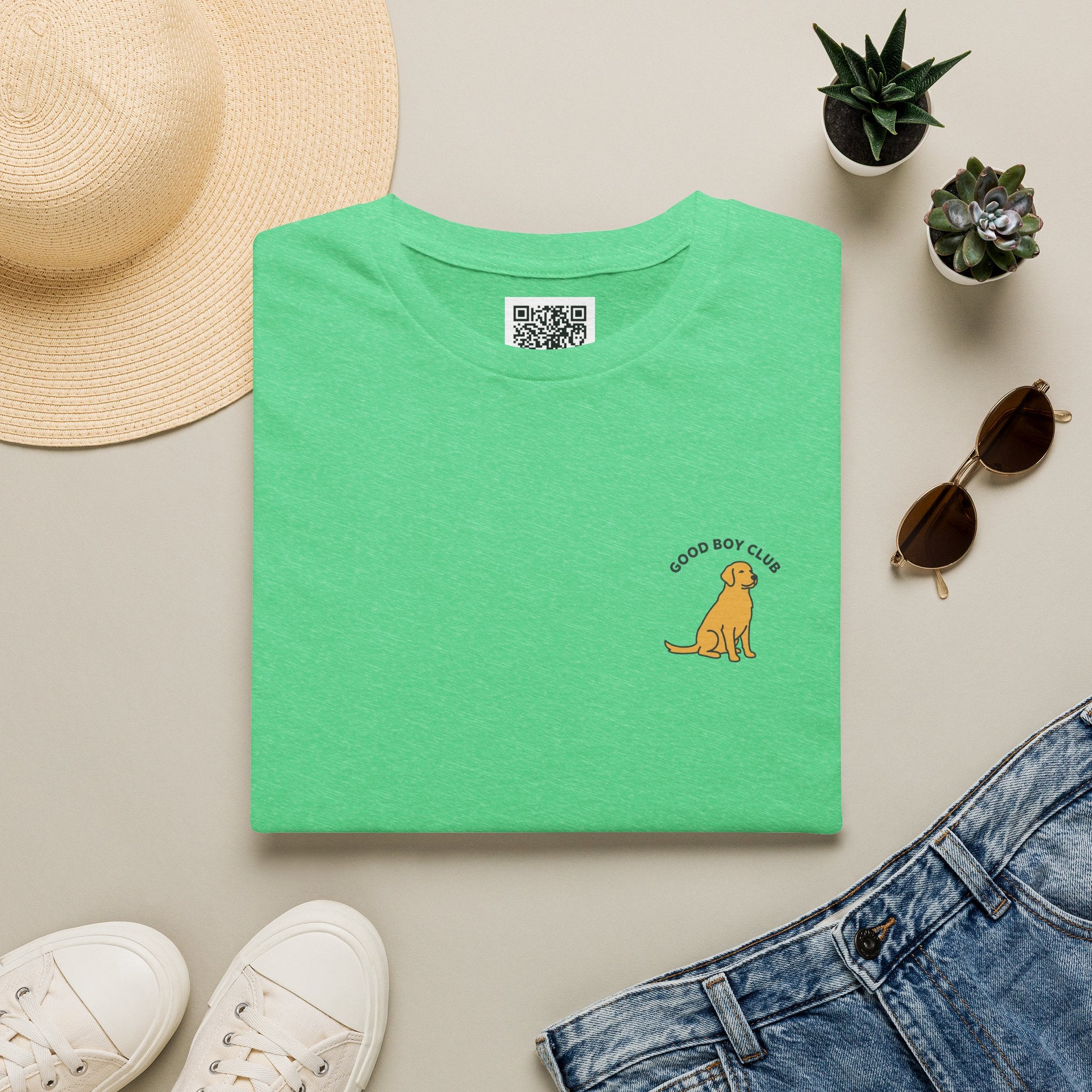Golden Retriever Good Boy Club Print T-Shirt
