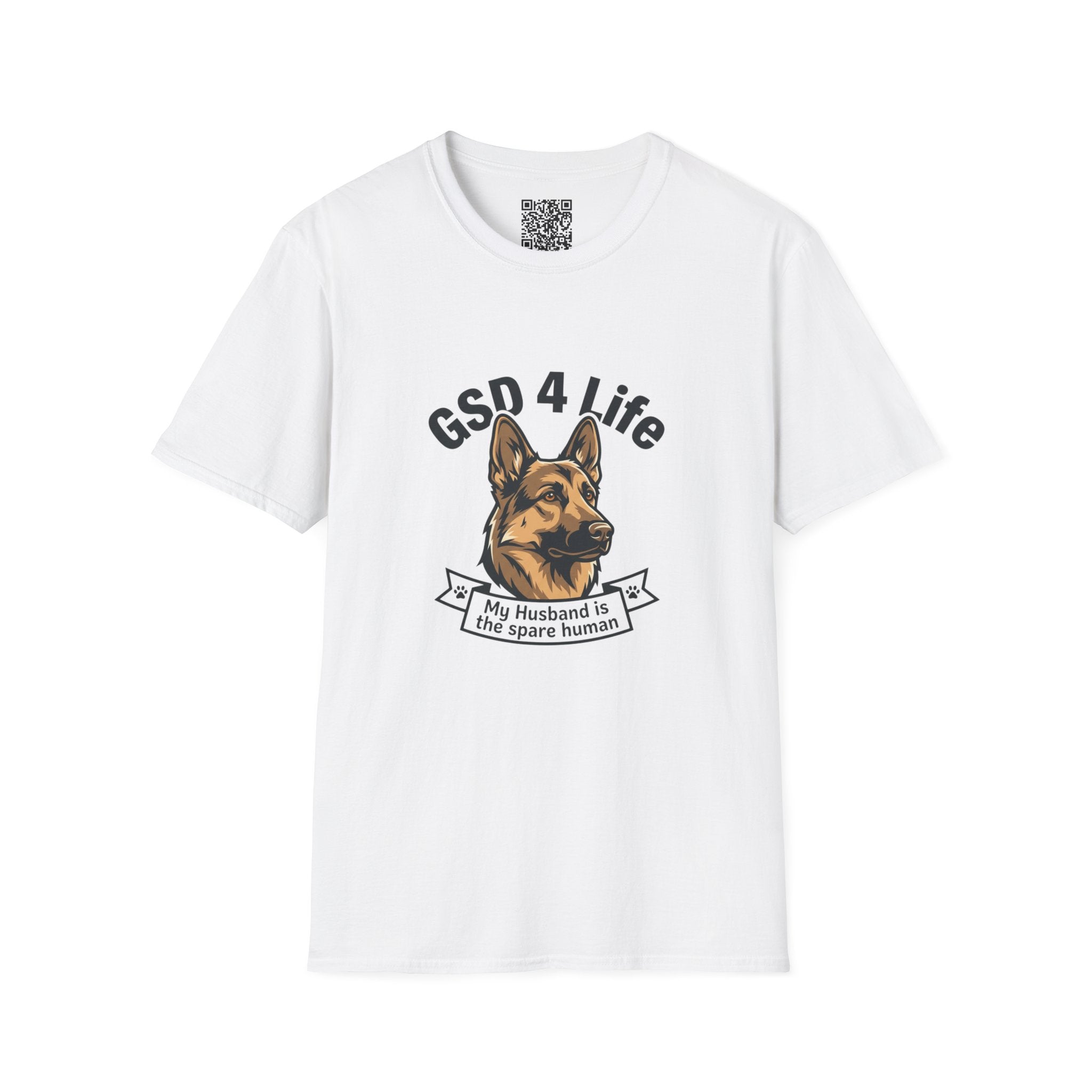 GSD 4 Life — "My Husband is the Spare Human" Dog Lover Tee