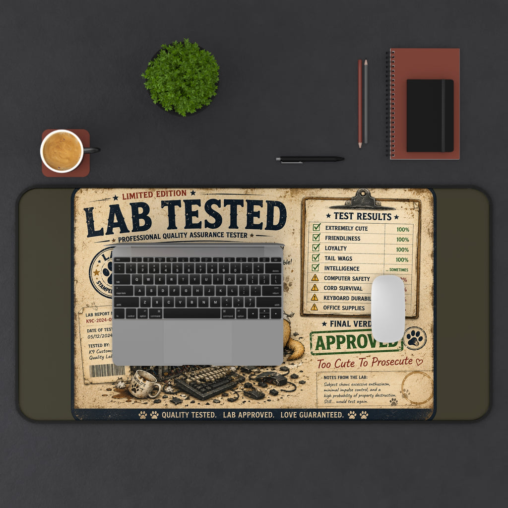 Lab Tested Labrador Desk Mat – Cute Approved Pet-Themed Mousepad