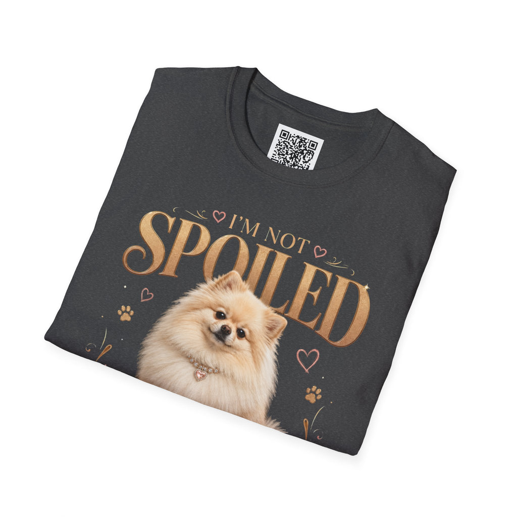 Pomeranian T-Shirt — "I'm Not Spoiled, I'm Well Cared For"