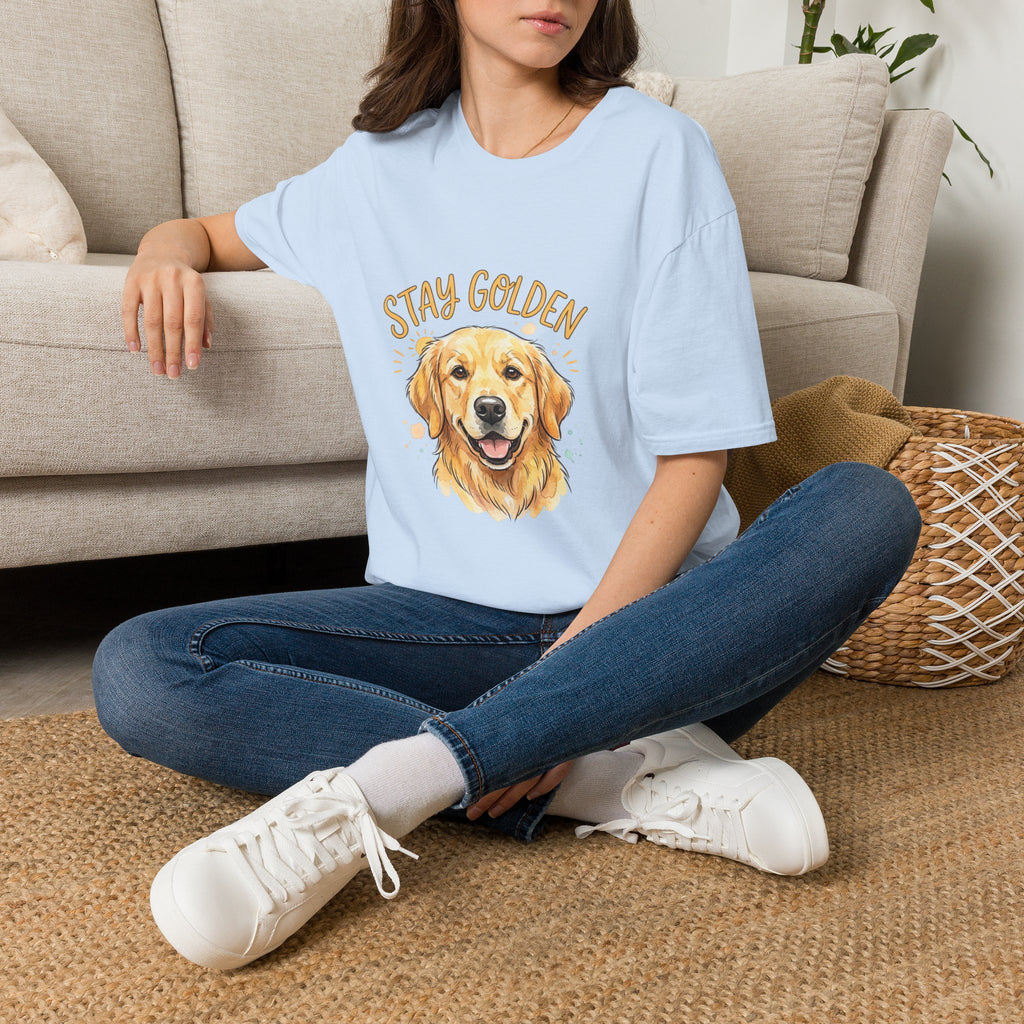 "Stay Golden" Golden Retriever Graphic Tee