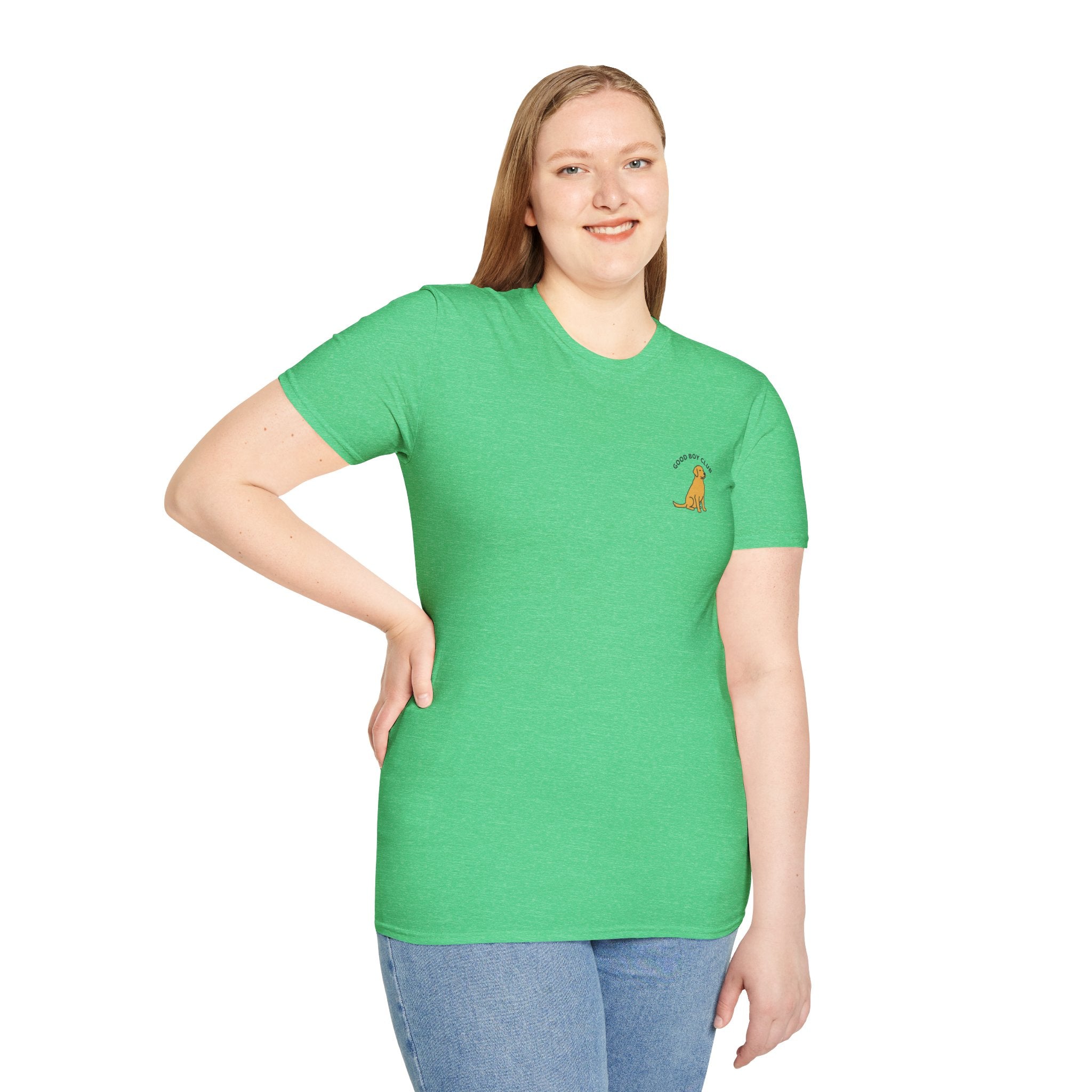 Golden Retriever Good Boy Club Print T-Shirt