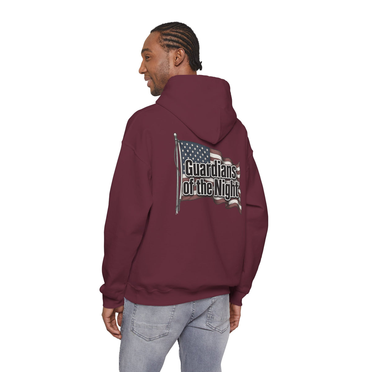 Guardians of the Night Hoodie – Patriotic American Flag Sweatshirt