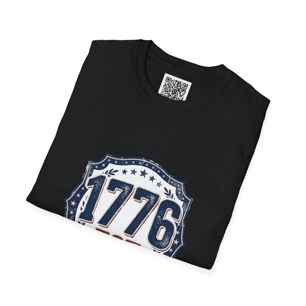 1776 Vintage Shield T-Shirt — Patriotic Independence Day Tee