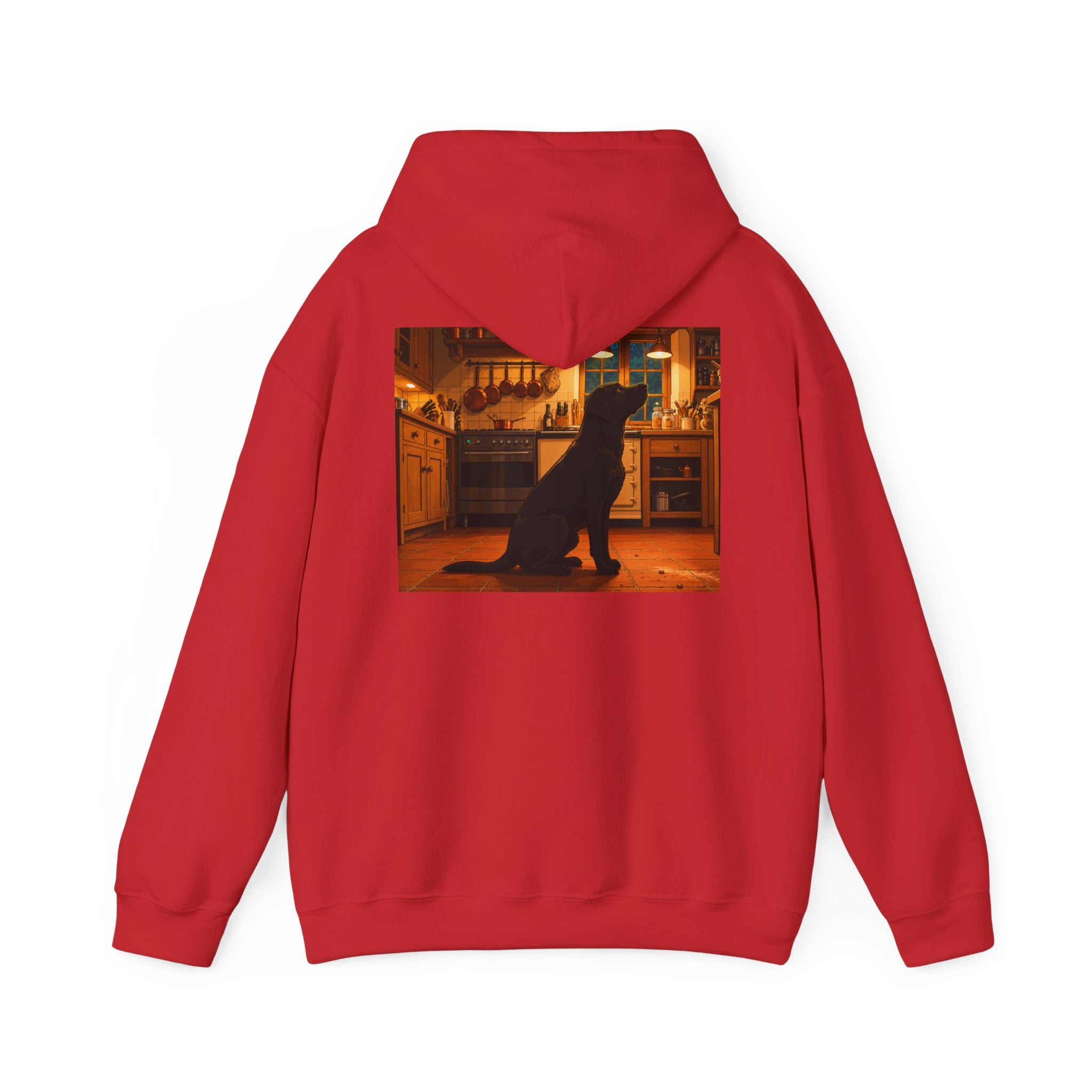 Labrador Retriever Hoodie — “Chief Crumb Inspector” Cute Labrador Kitchen Portrait Pullover