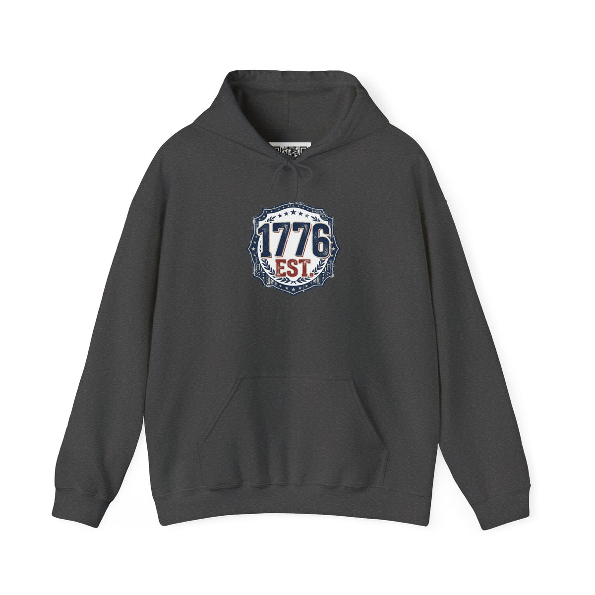 1776 Patriotic Hoodie — "Free Because of the Brave" Military Veteran Sweatshirt