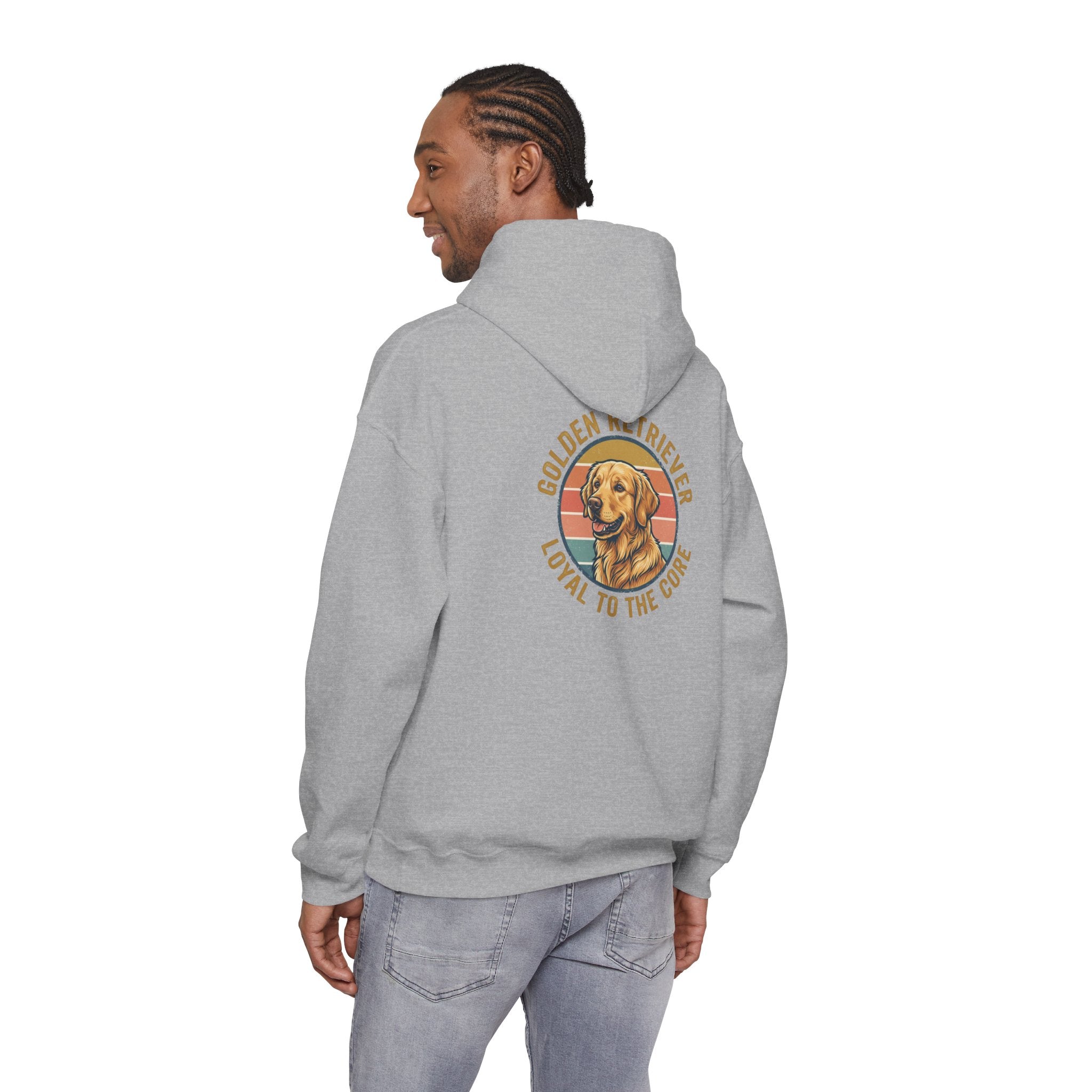 Golden Retriever Hoodie — "Loyal to the Core" Dog Lover Pullover