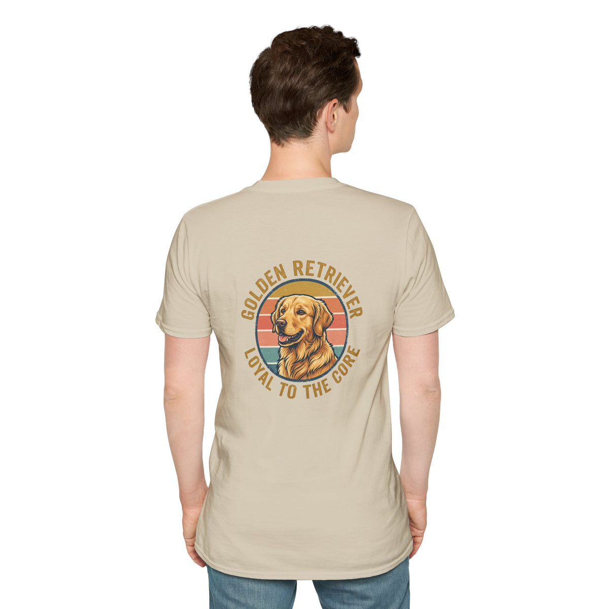 Golden Retriever Good Boy Club Print T-Shirt