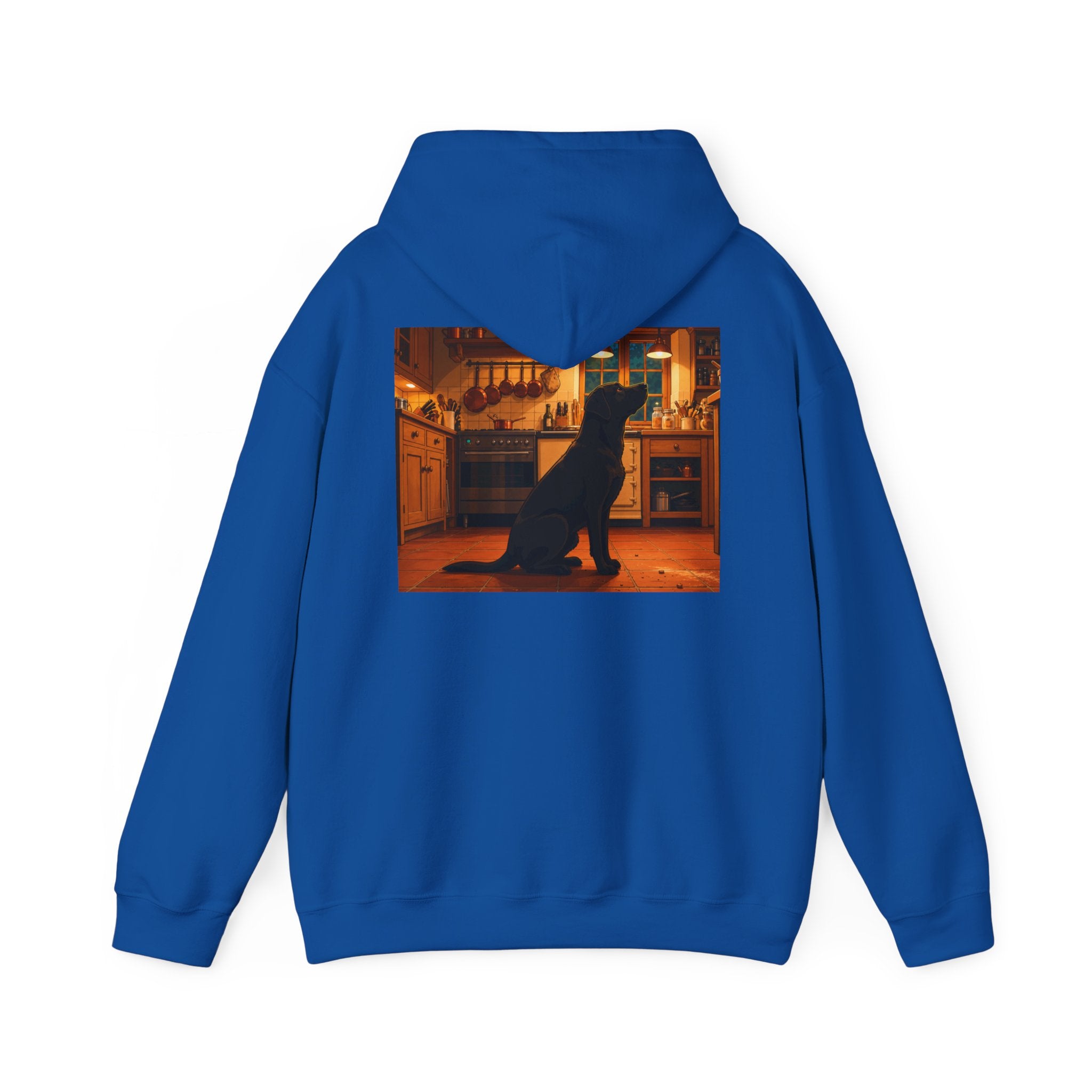 Labrador Retriever Hoodie — “Chief Crumb Inspector” Cute Labrador Kitchen Portrait Pullover
