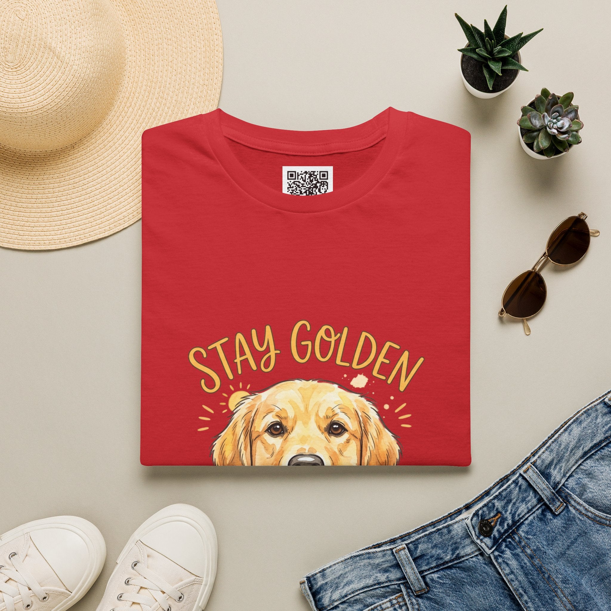 "Stay Golden" Golden Retriever Graphic Tee