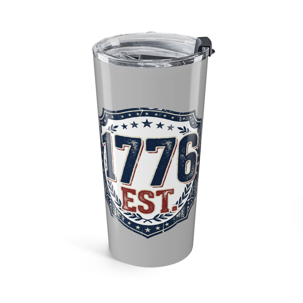 1776 Tumbler 20oz Tumbler — "Home of the Free Because of the Brave" Patriotic Stainless Travel Cup