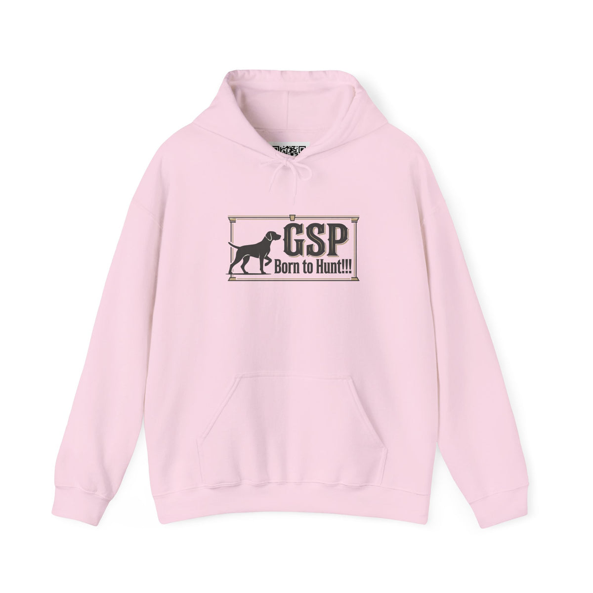GSP 'Born to Hunt' Hoodie — German Shorthaired Pointer Blueprint Design
