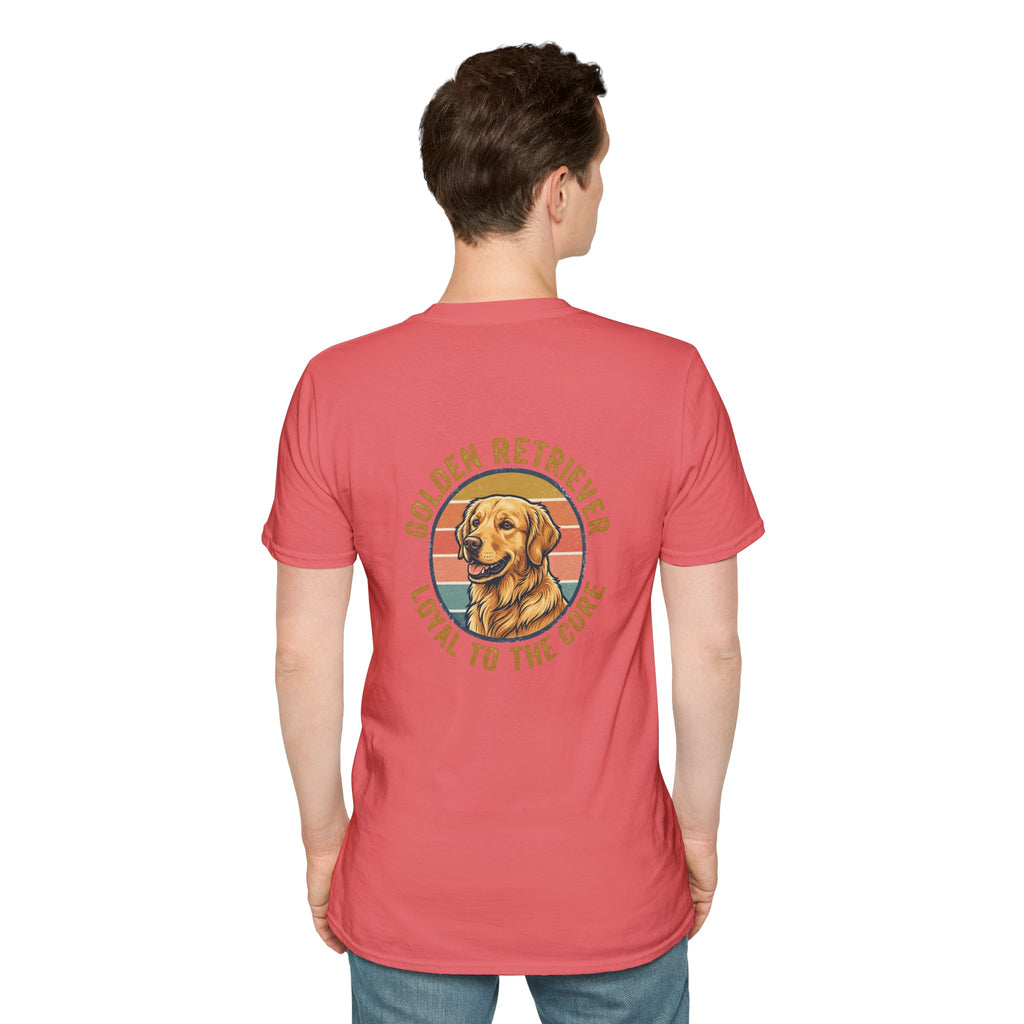 Golden Retriever Good Boy Club Print T-Shirt