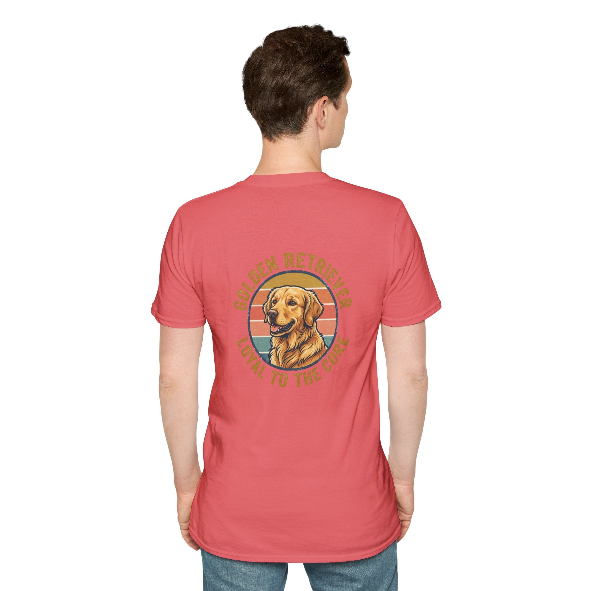 Golden Retriever Good Boy Club Print T-Shirt