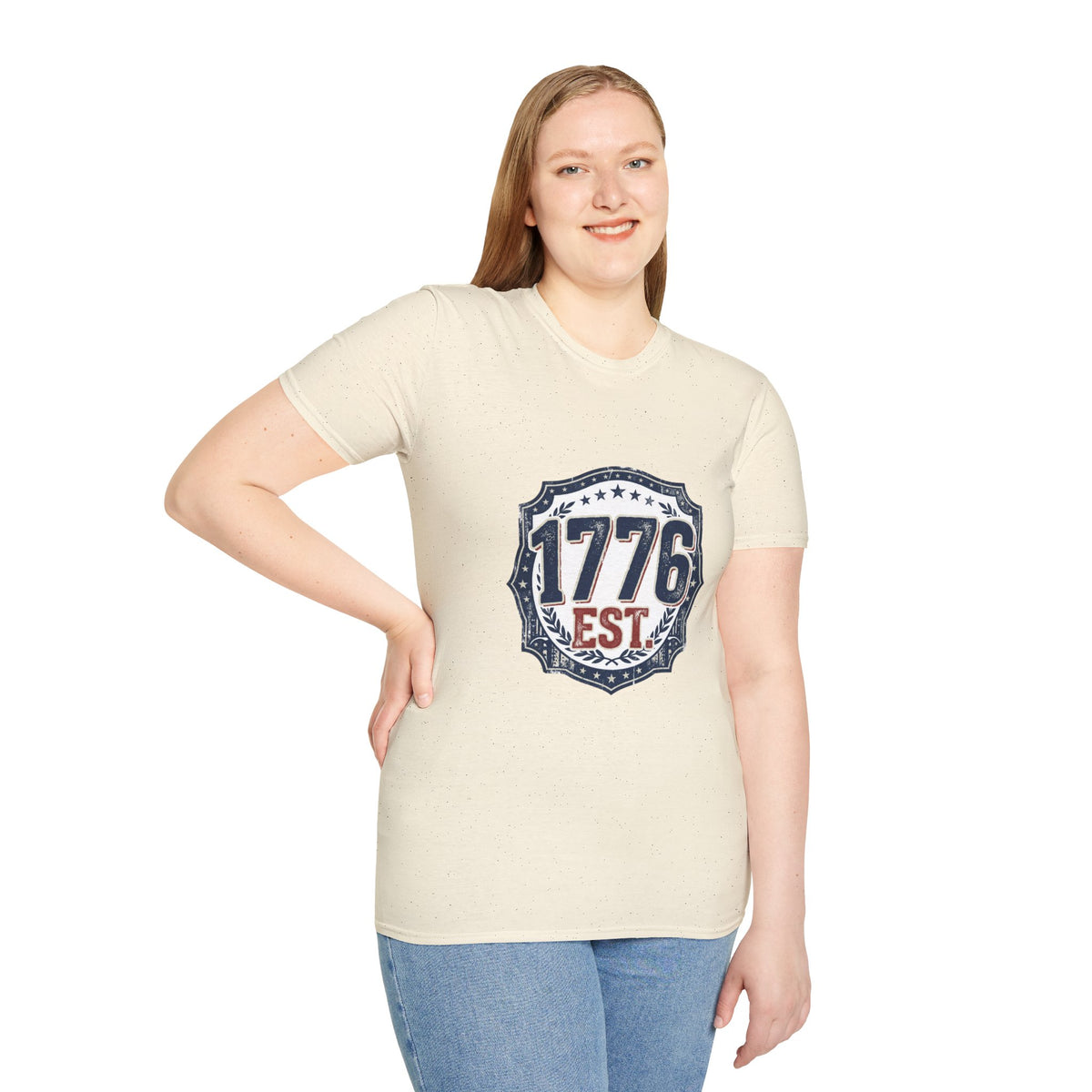 1776 Vintage Shield T-Shirt — Patriotic Independence Day Tee