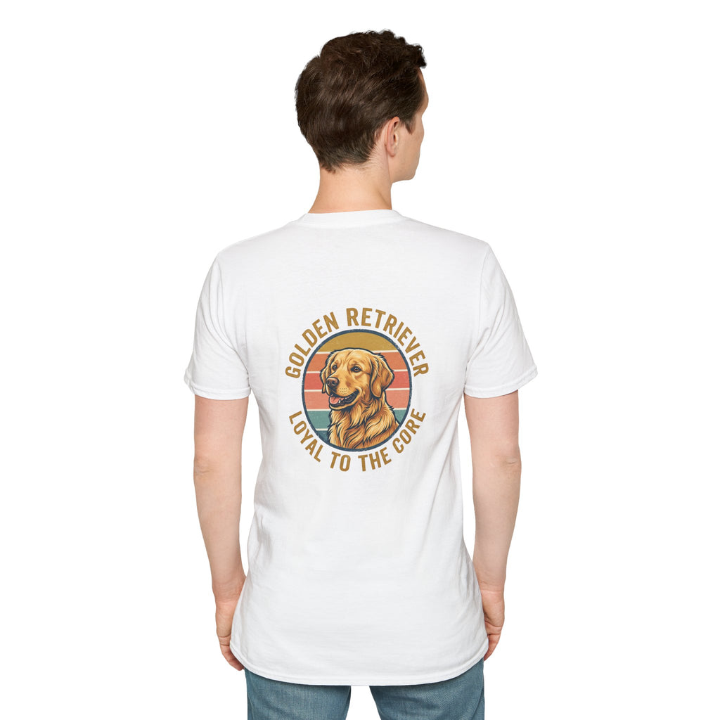 Golden Retriever Good Boy Club Print T-Shirt