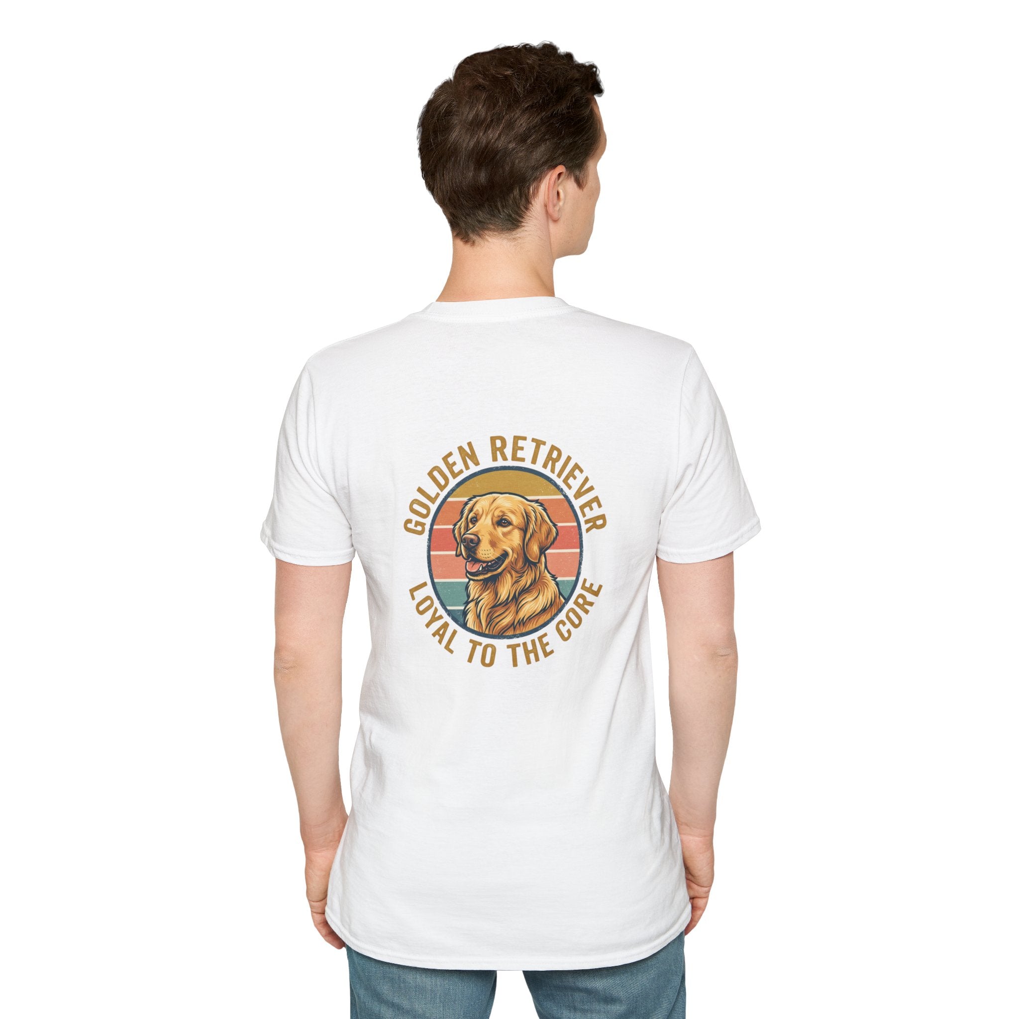 Golden Retriever Good Boy Club Print T-Shirt