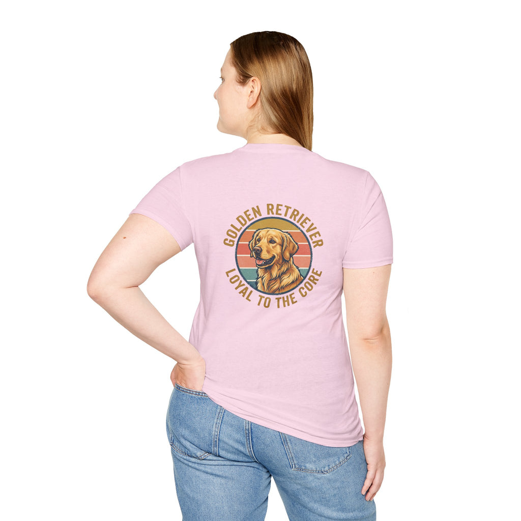Golden Retriever Good Boy Club Print T-Shirt