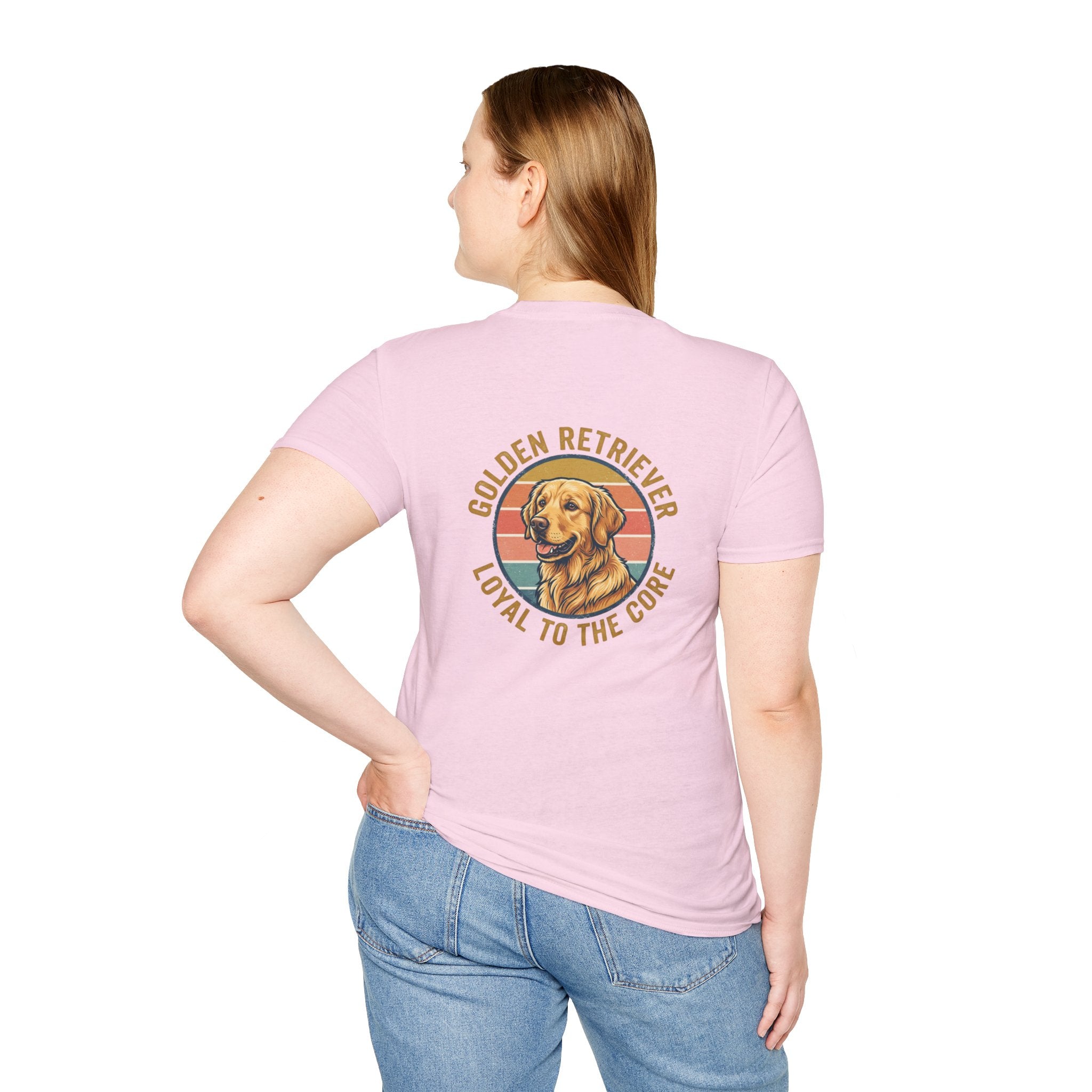 Golden Retriever Good Boy Club Print T-Shirt
