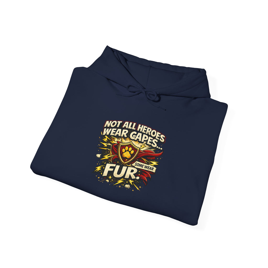 German Shepherd Protector Hoodie — "Not All Heroes Wear Capes" Dog Lover Pullover