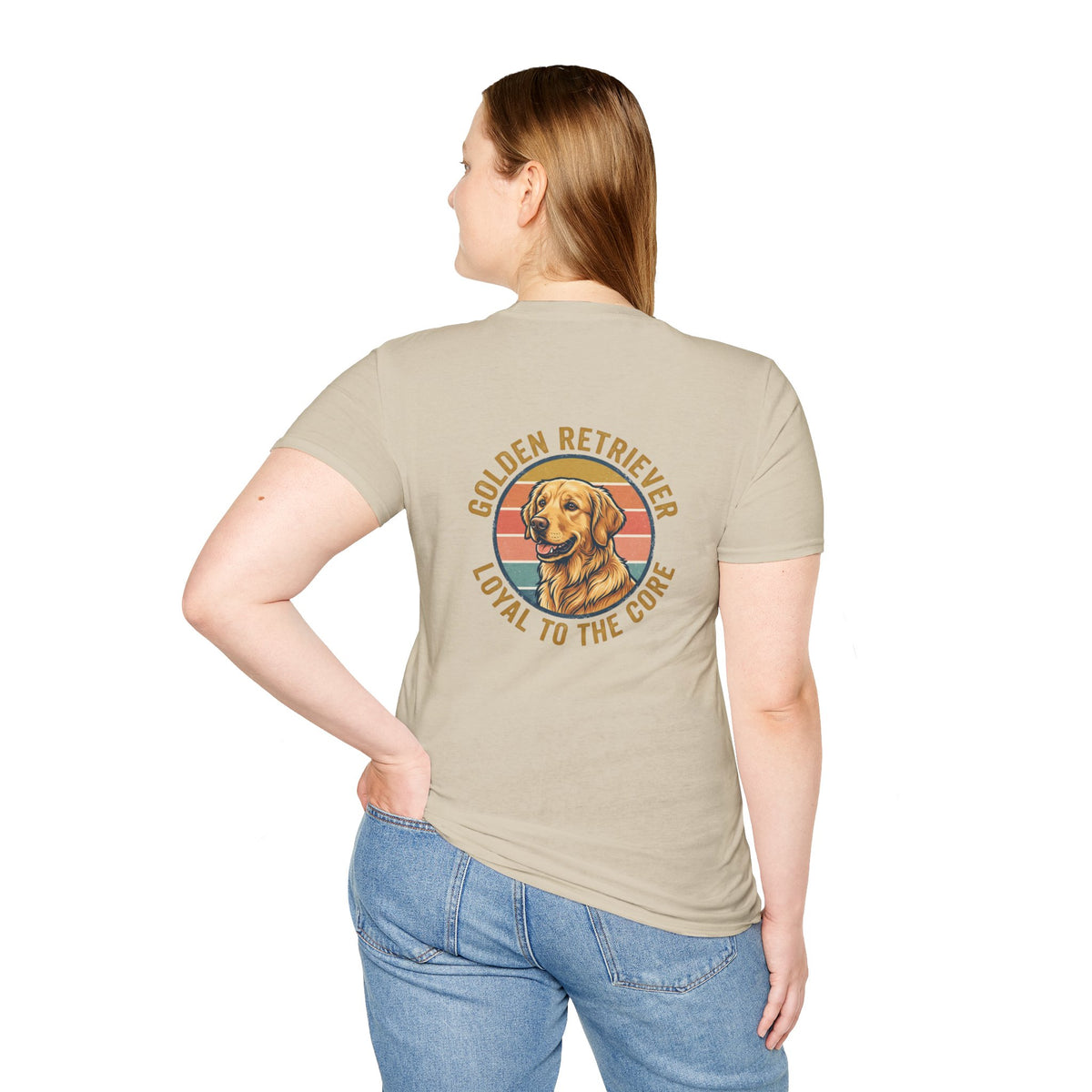 Golden Retriever Good Boy Club Print T-Shirt