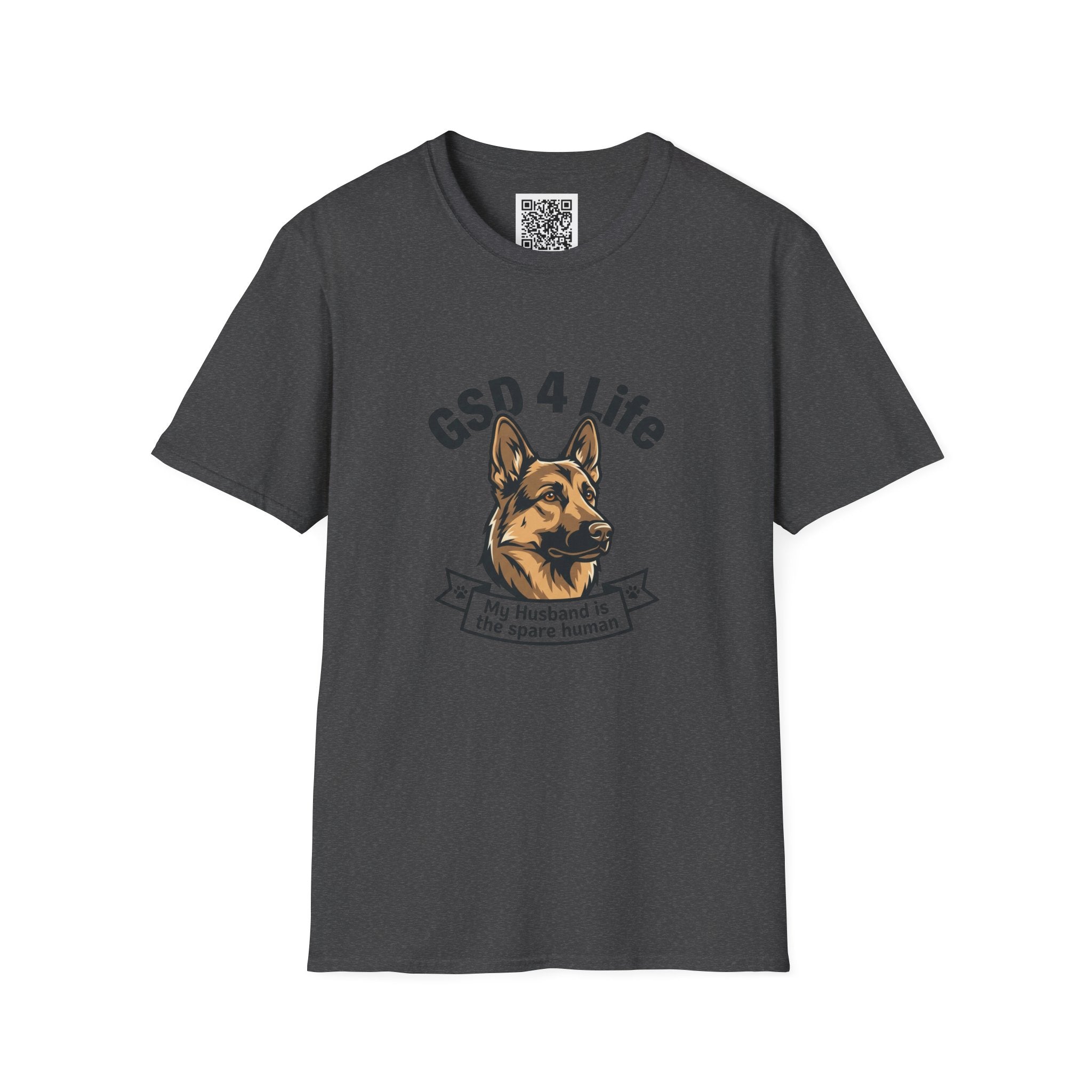 GSD 4 Life — "My Husband is the Spare Human" Dog Lover Tee