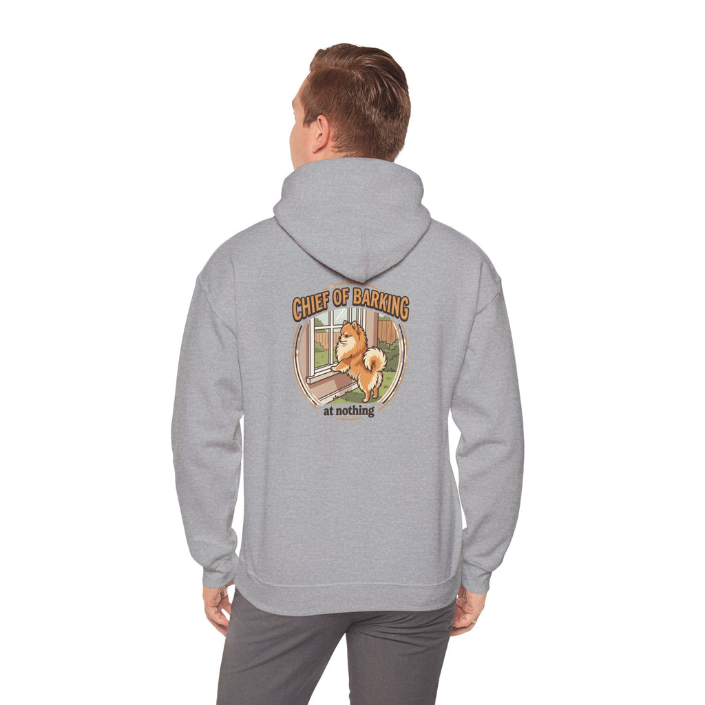 Pomeranian 'Chief of Barking at Nothing' Hoodie