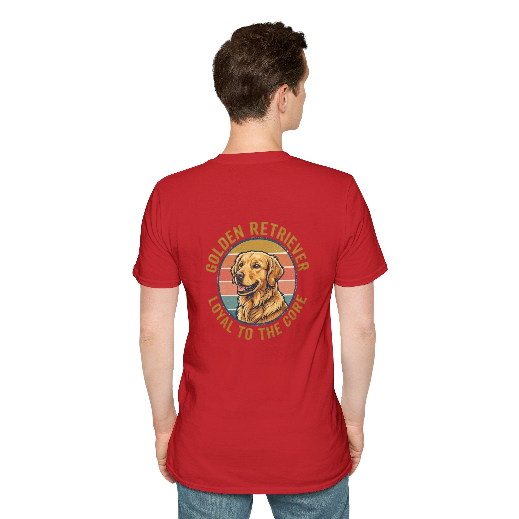 Golden Retriever Good Boy Club Print T-Shirt