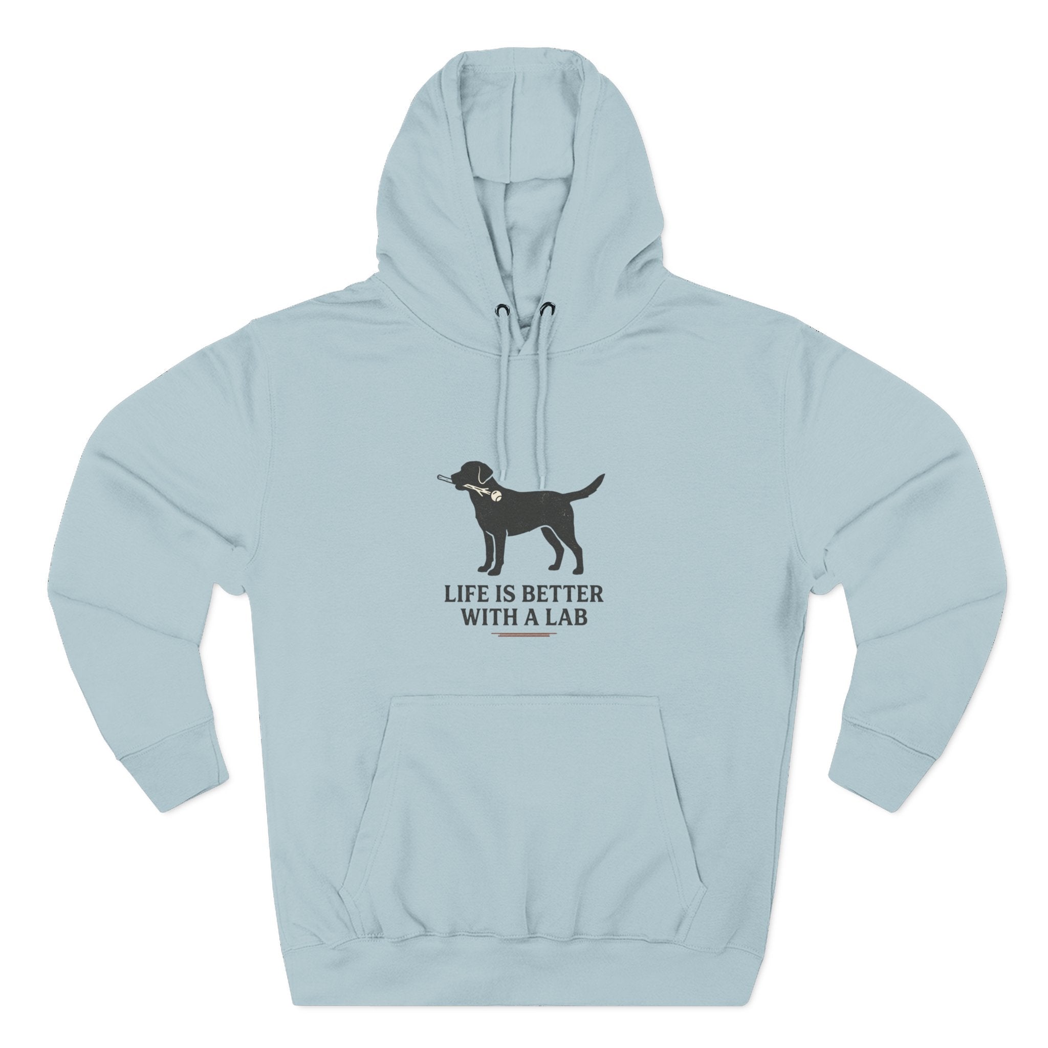 Three-Panel Fleece Hoodie