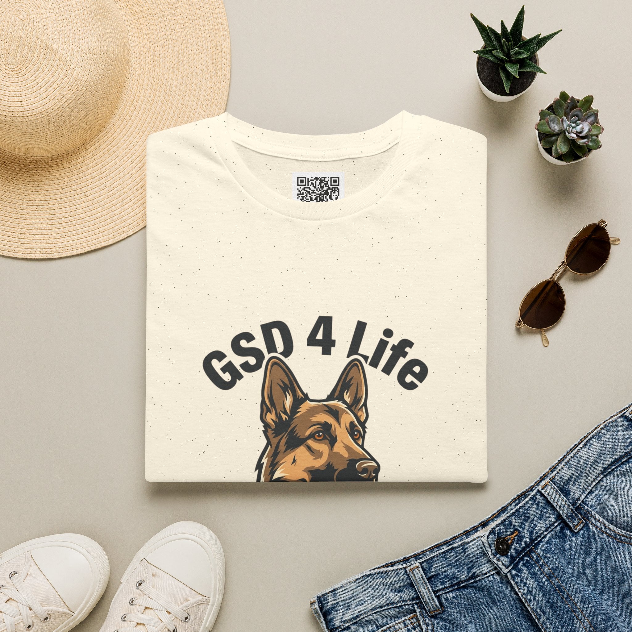GSD 4 Life — "My Husband is the Spare Human" Dog Lover Tee
