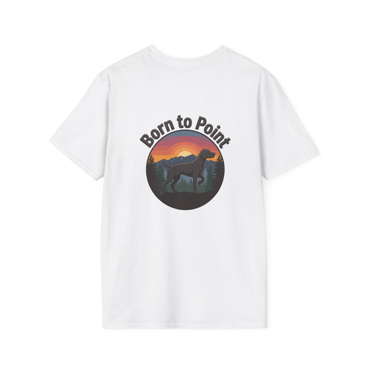German Shorthair Pointer Est. 1870s Born to Point Logo T-Shirt