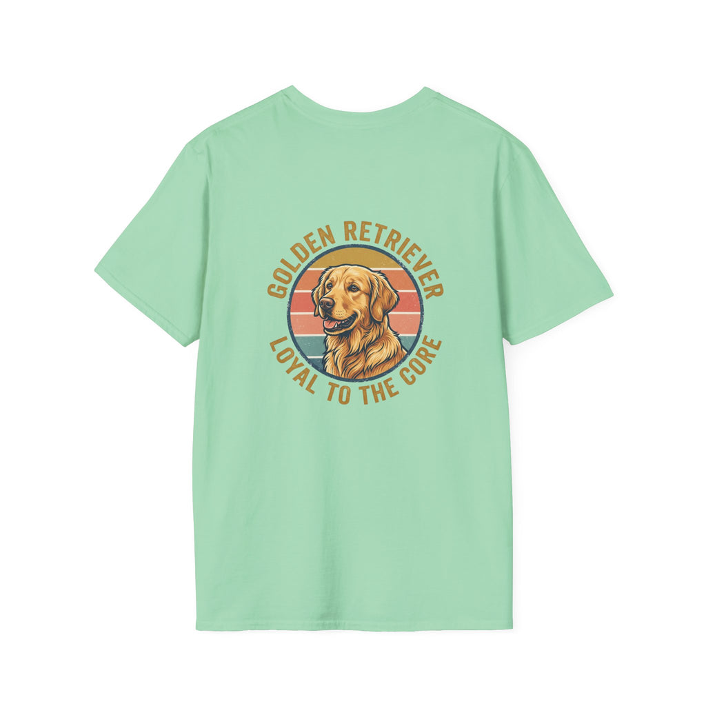 Golden Retriever Good Boy Club Print T-Shirt