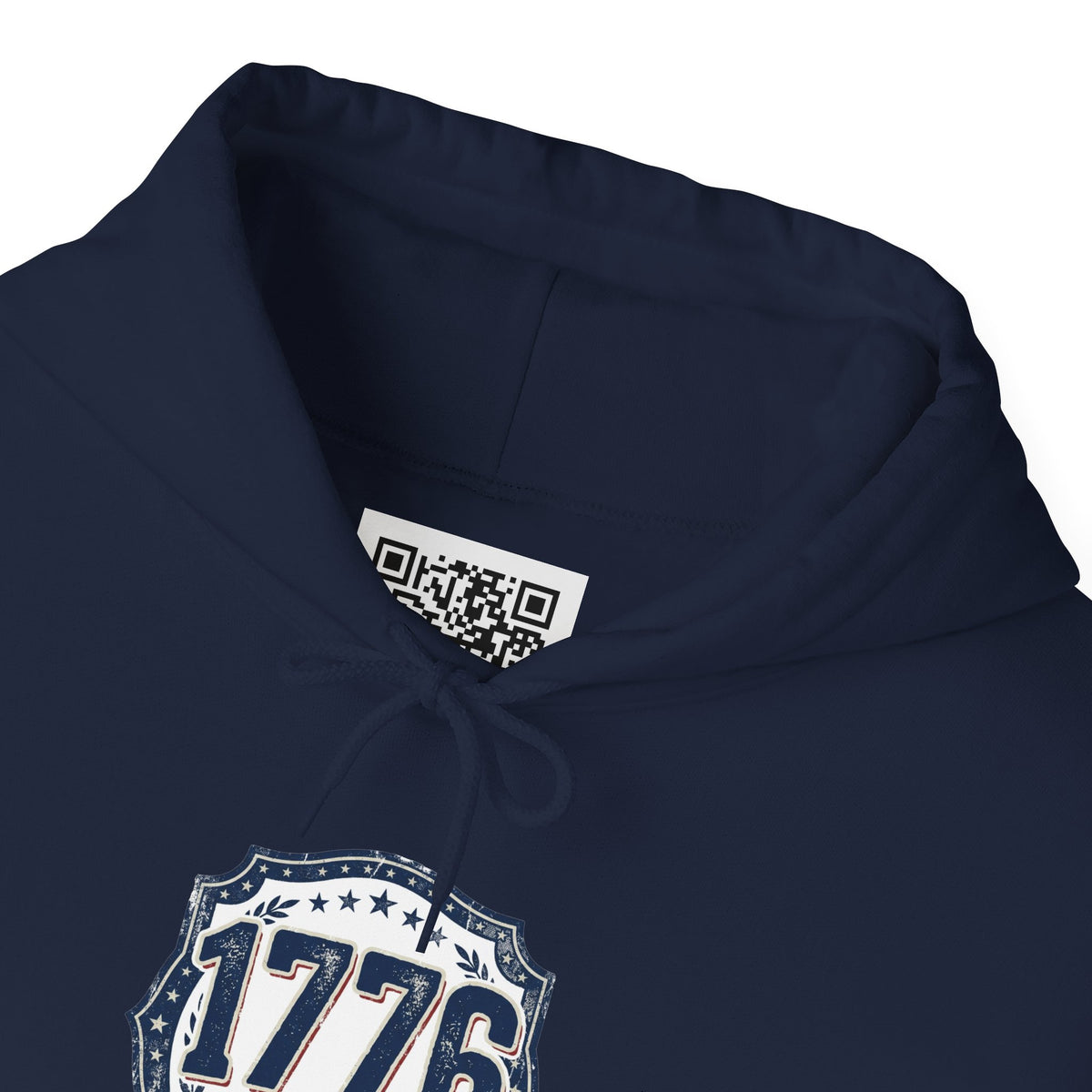 1776 Patriotic Hoodie — "Free Because of the Brave" Military Veteran Sweatshirt