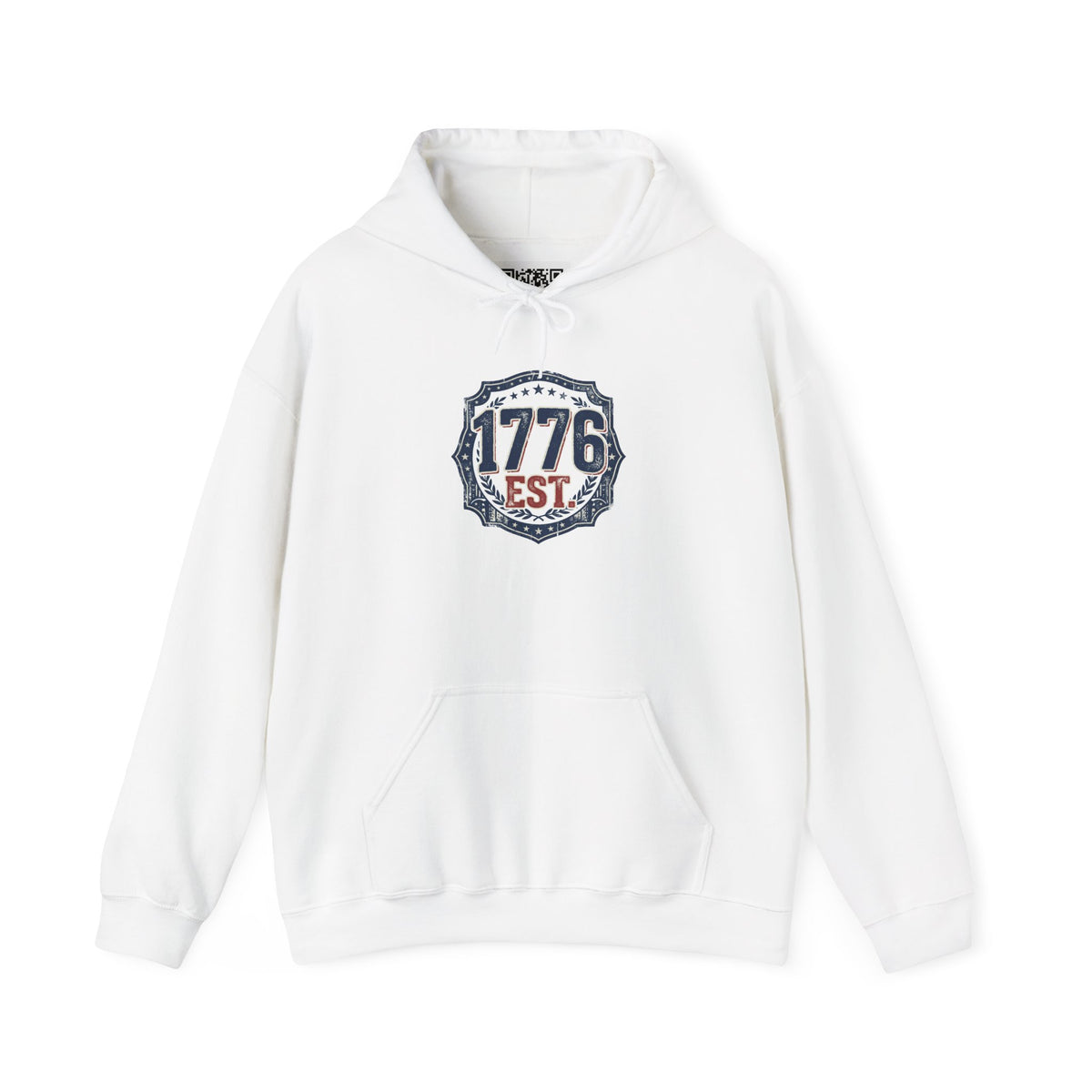 1776 Patriotic Hoodie — "Free Because of the Brave" Military Veteran Sweatshirt