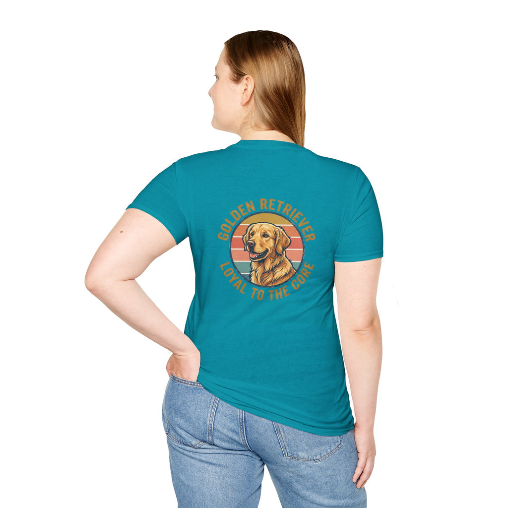 Golden Retriever Good Boy Club Print T-Shirt