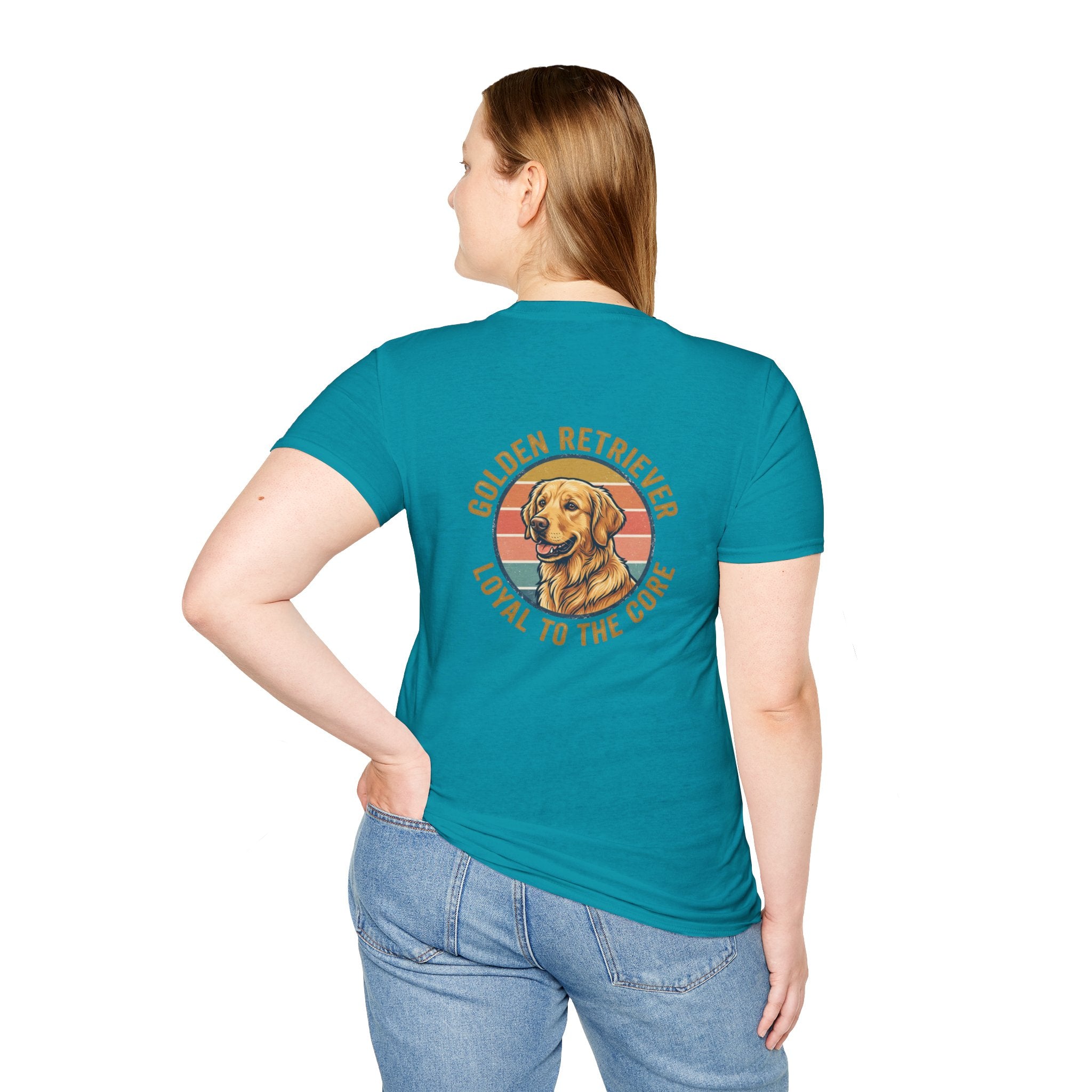 Golden Retriever Good Boy Club Print T-Shirt