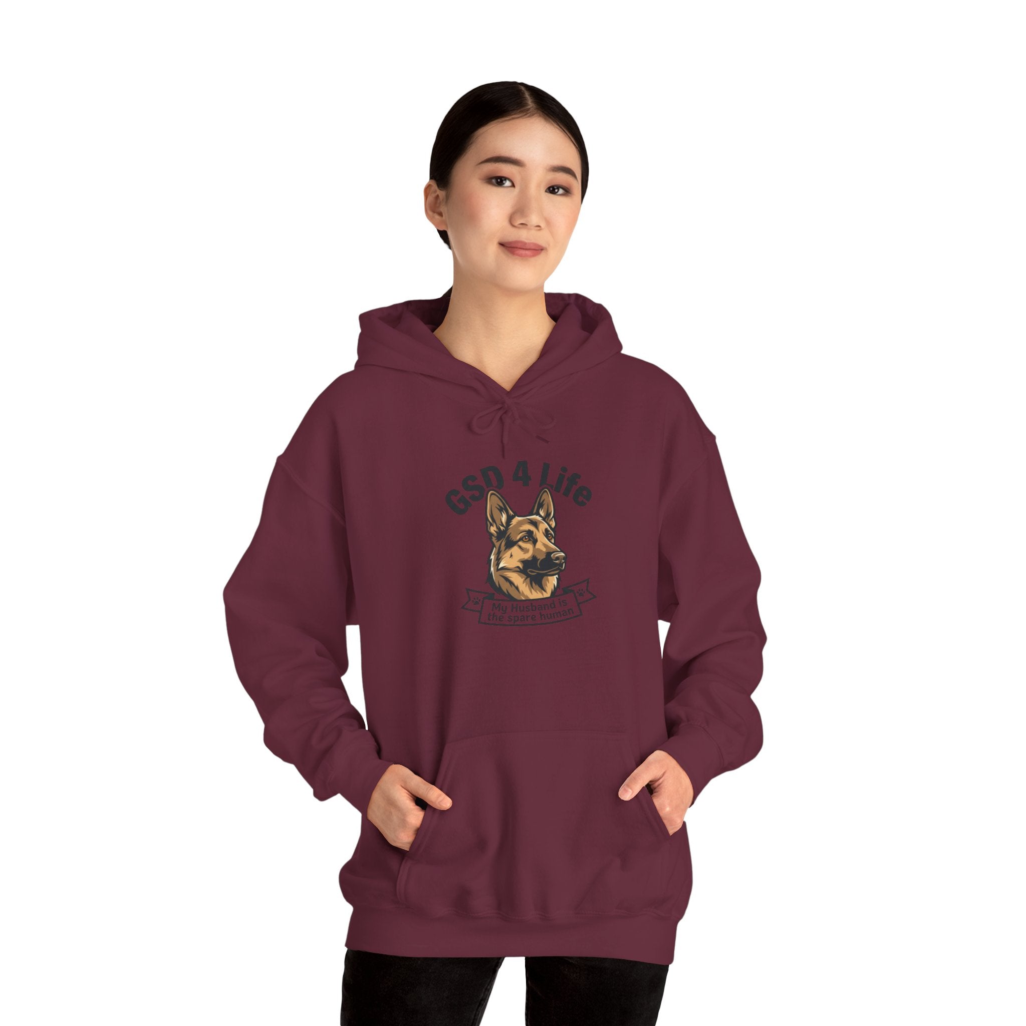 GSD 4 Life Hoodie — my husband is the spare human
