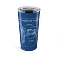 German Shorthaired Pointer Blueprints 20oz Tumbler — Insulated Travel Cup for Dog Lovers