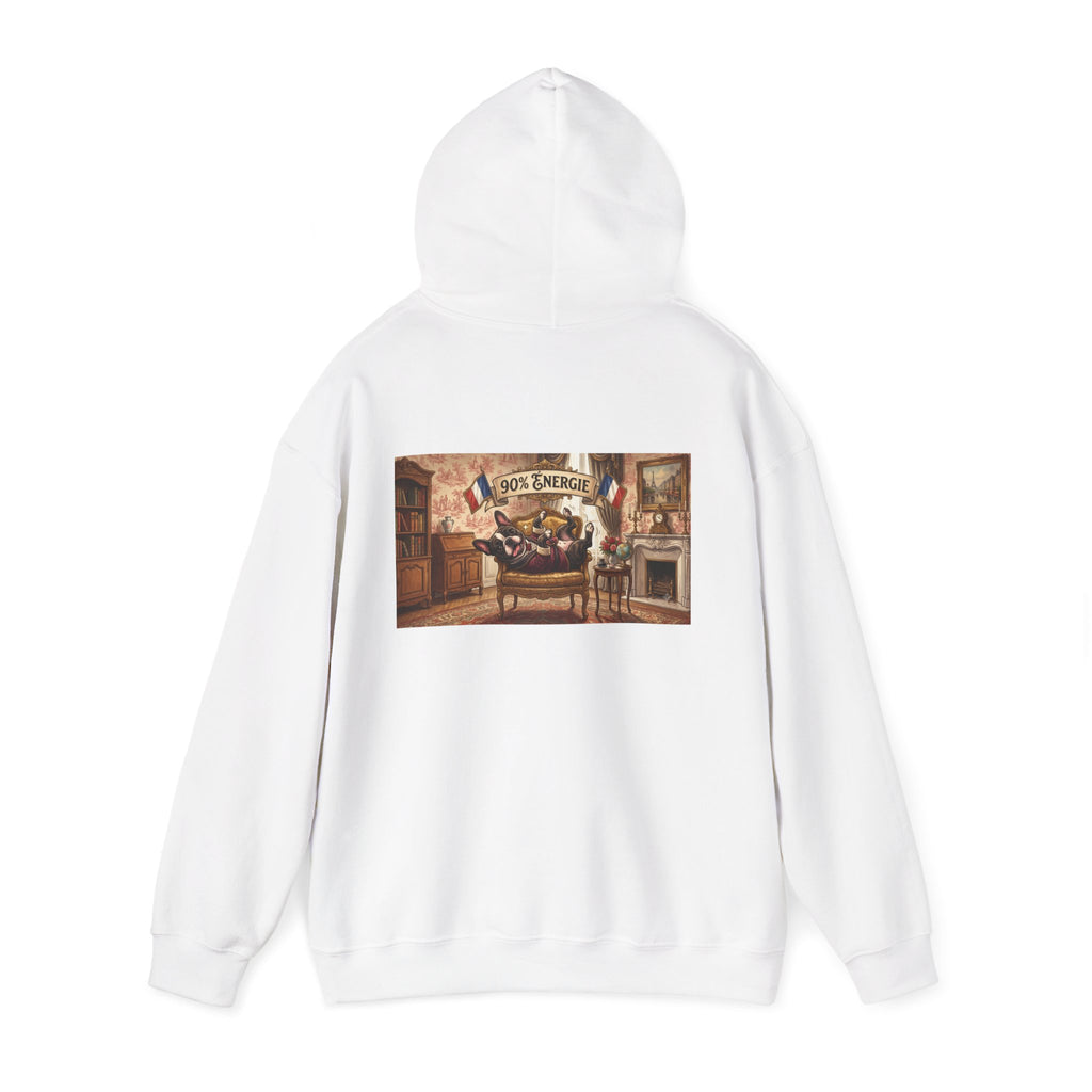 Frenchie Hoodie 90% Energy — Graphic Pullover